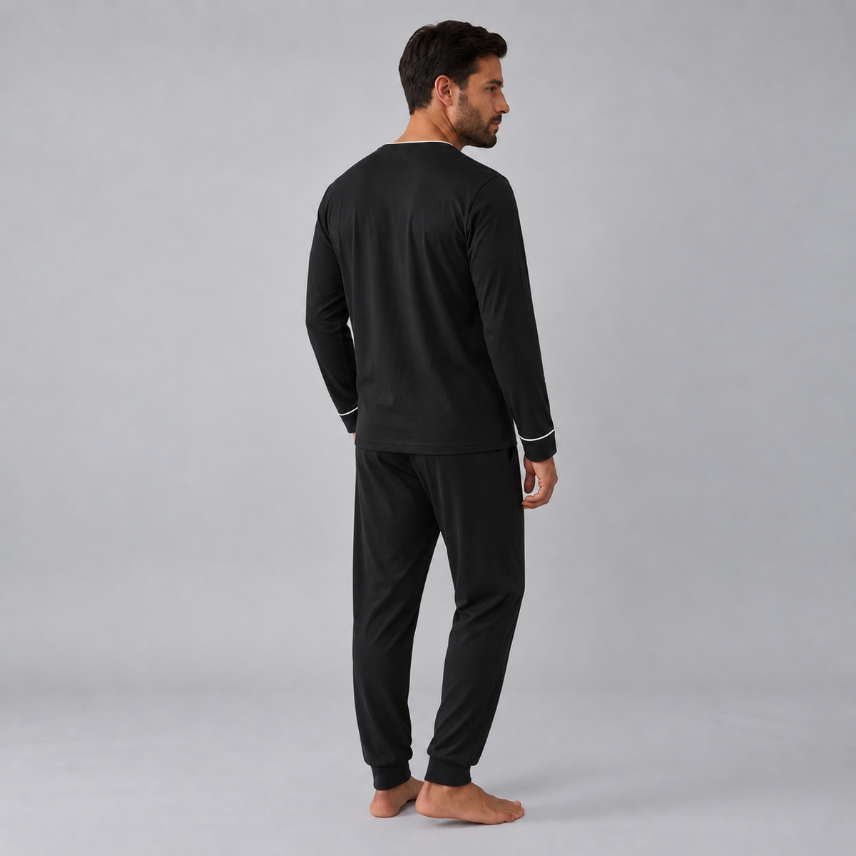 Felpa da uomo in maglia elasticizzata di bambù