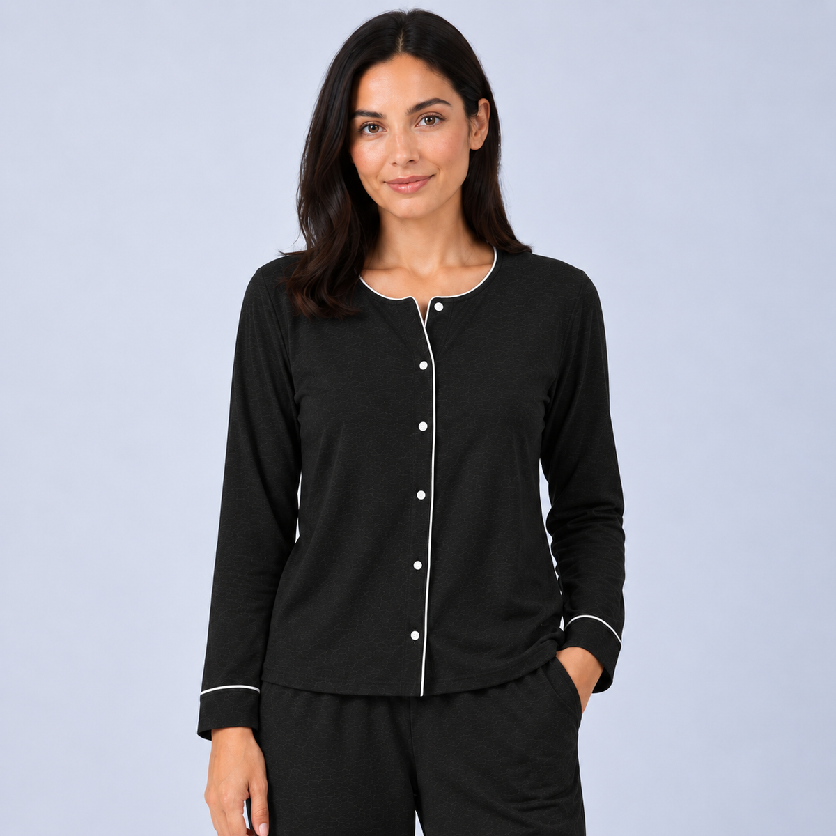 Maglia da donna in bambù stretch in maglia