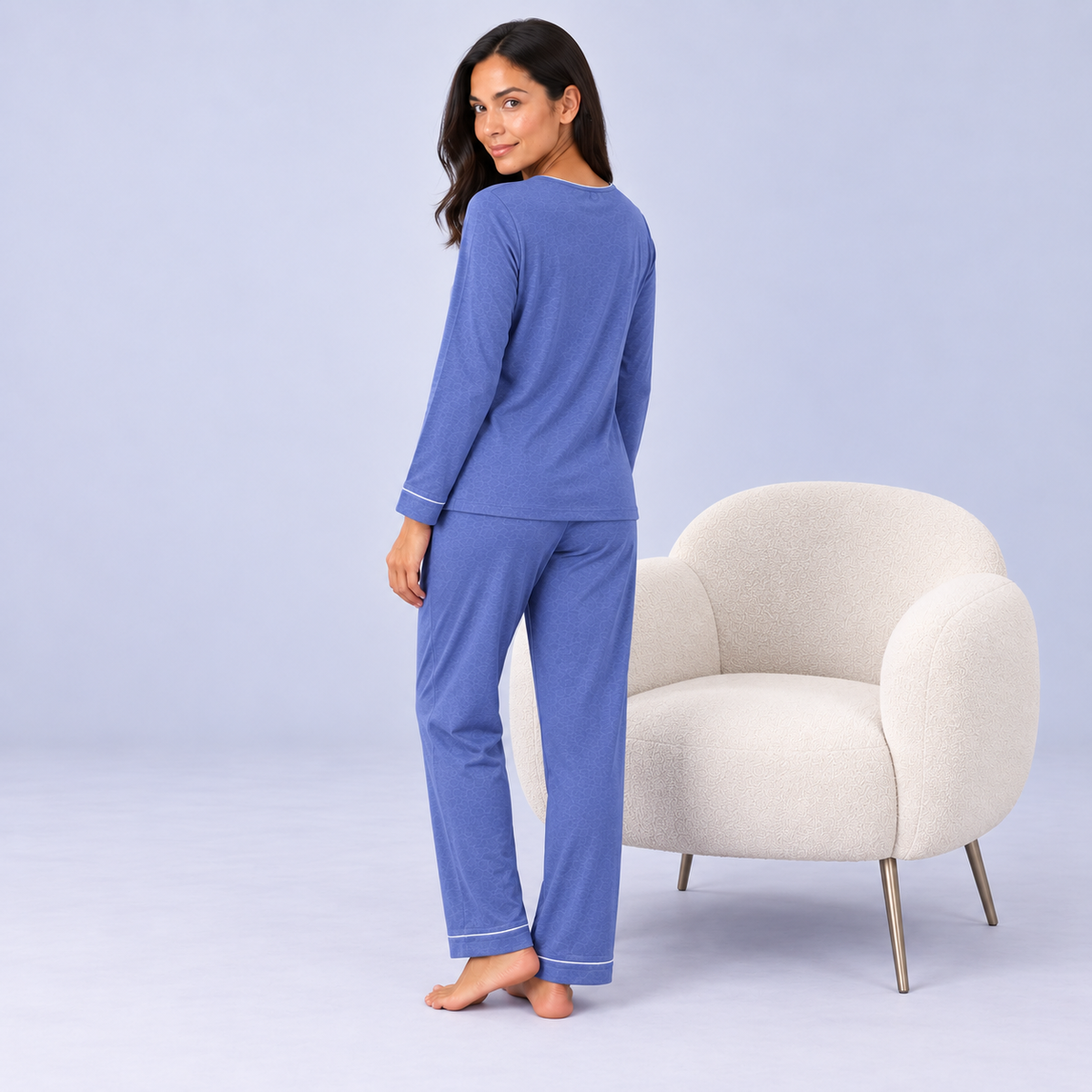 Maglia da donna in bambù stretch in maglia