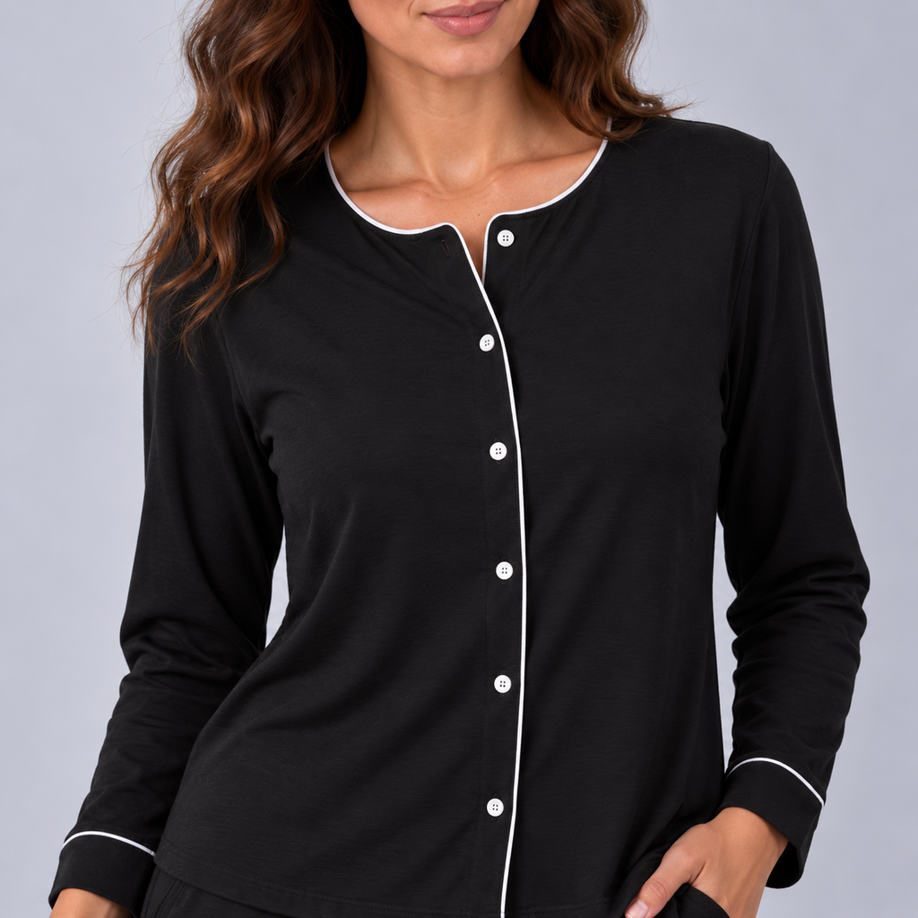Maglia da donna in bambù stretch in maglia