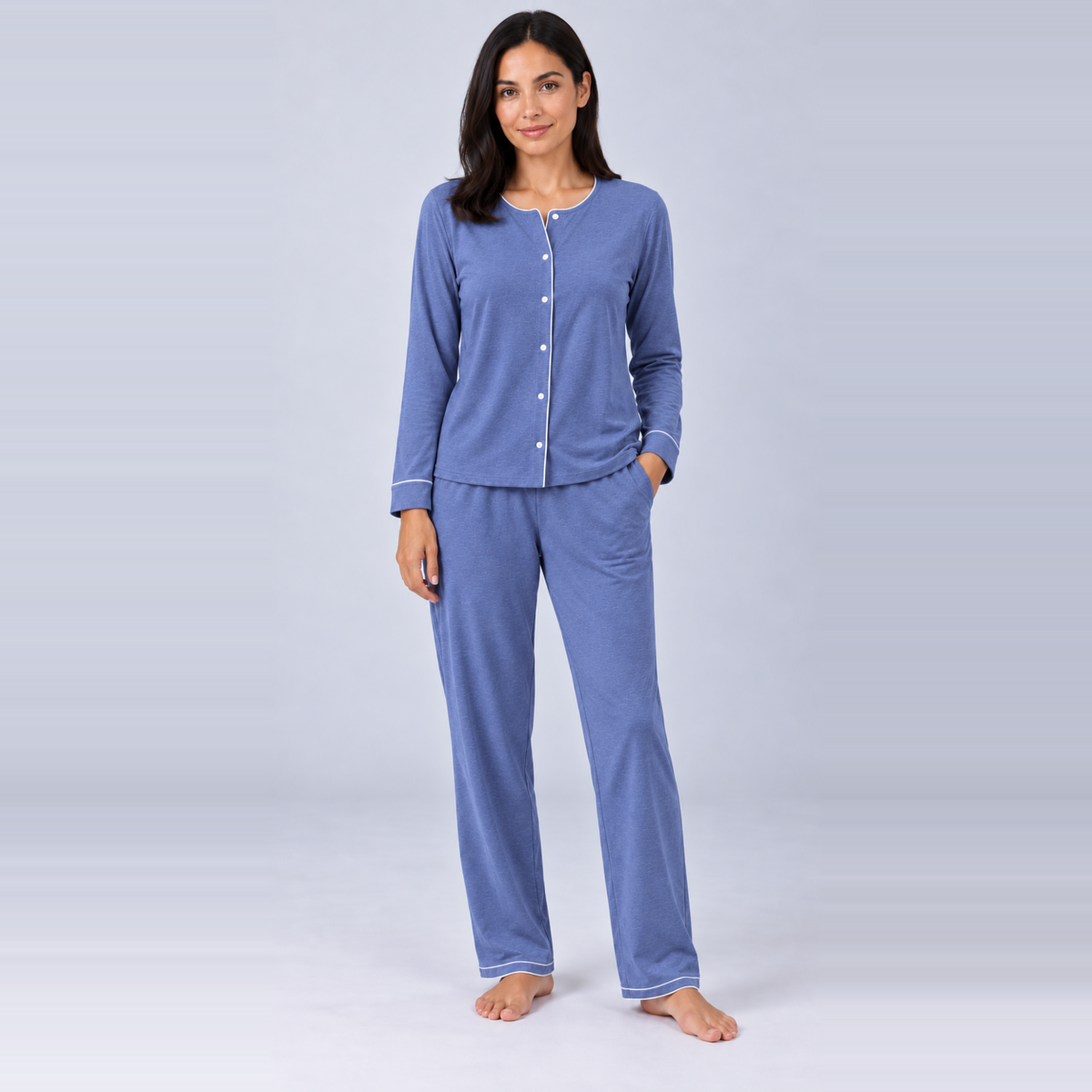 Maglia da donna in bambù stretch in maglia