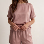 T-shirt da donna in bambù stretch in maglia