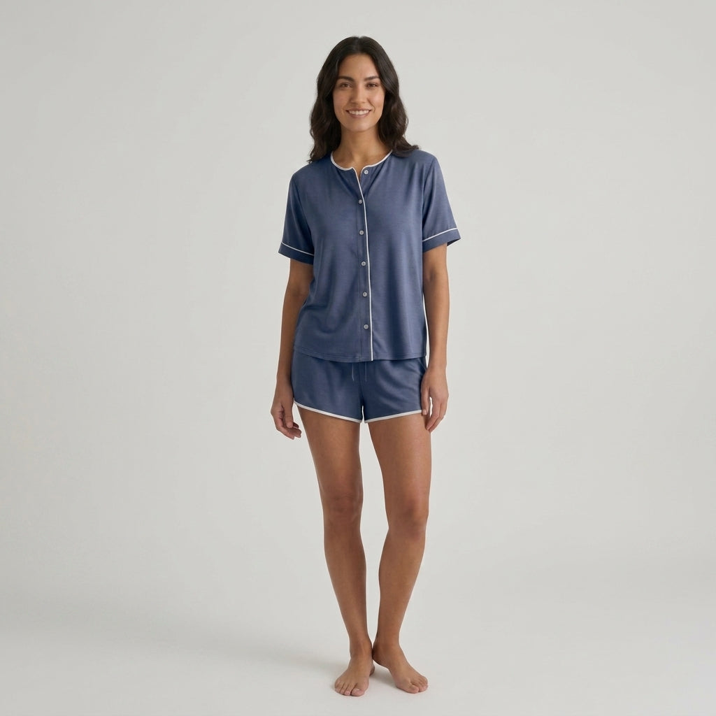 Maglia da donna in bambù stretch in maglia