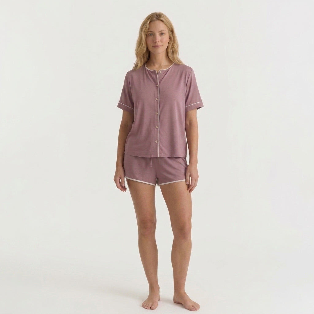 Maglia da donna in bambù stretch in maglia
