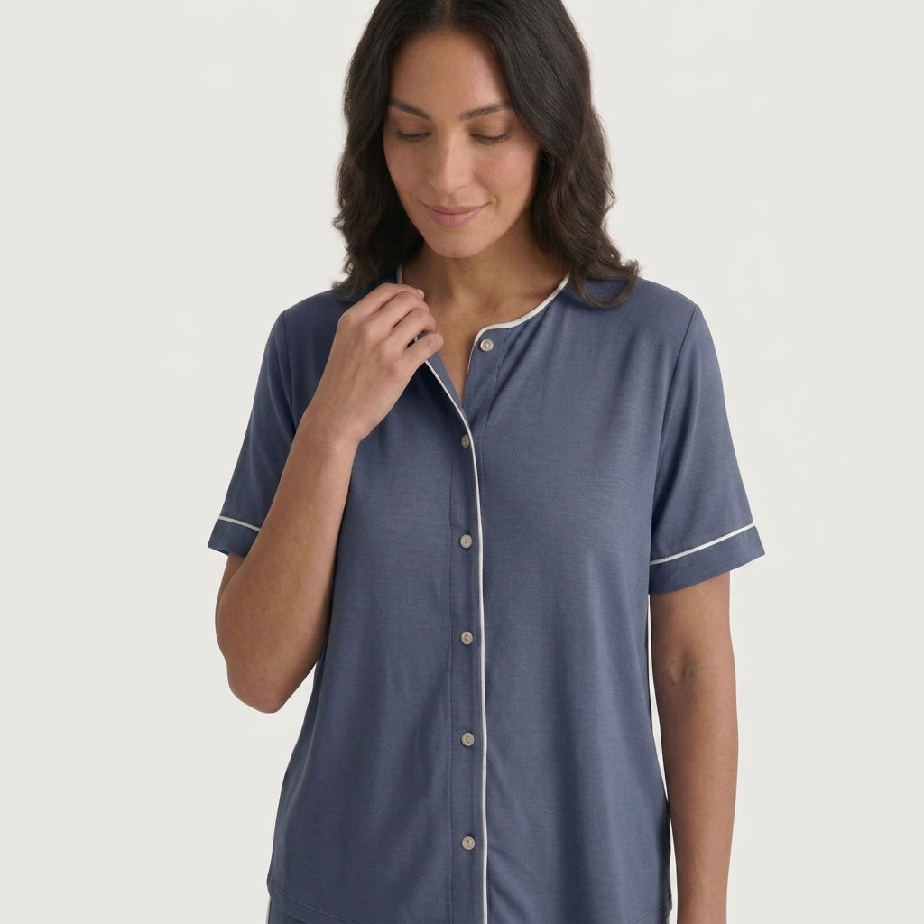 Maglia da donna in bambù stretch in maglia