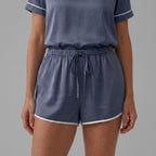 T-shirt da donna in bambù stretch in maglia