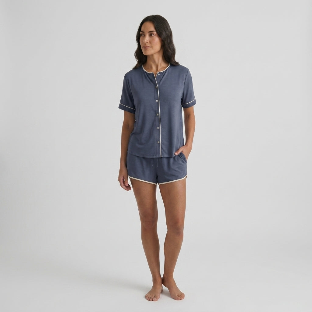 Maglia da donna in bambù stretch in maglia