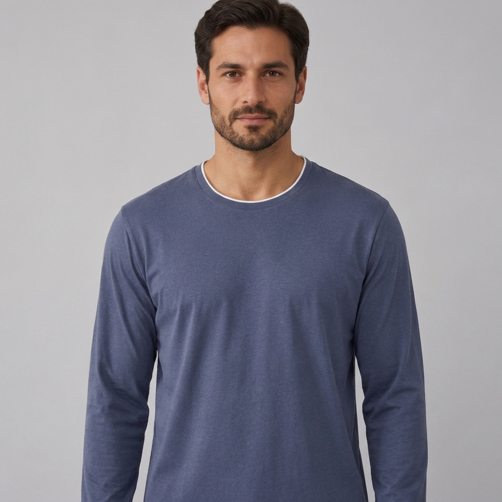 Felpa da uomo in maglia elasticizzata di bambù