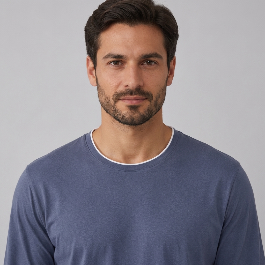 Felpa da uomo in maglia elasticizzata di bambù