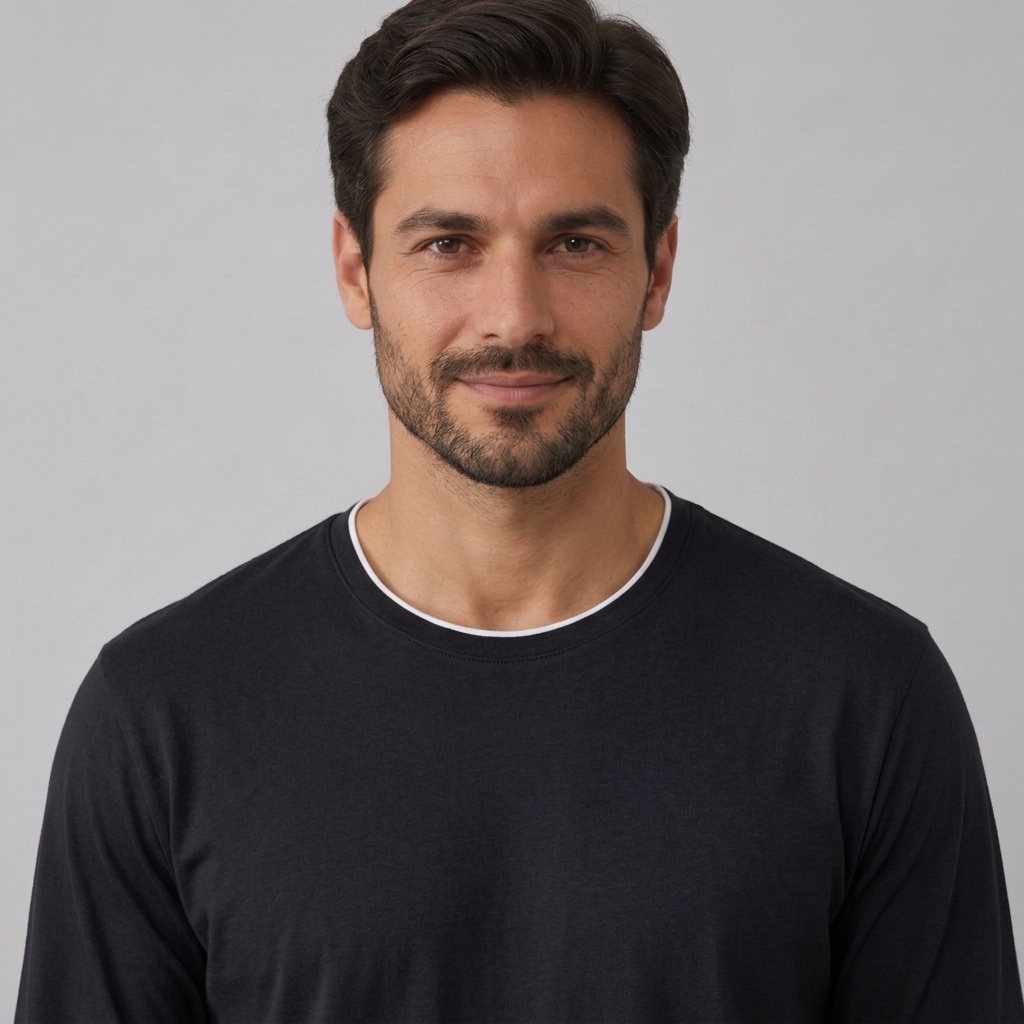 Felpa da uomo in maglia elasticizzata di bambù